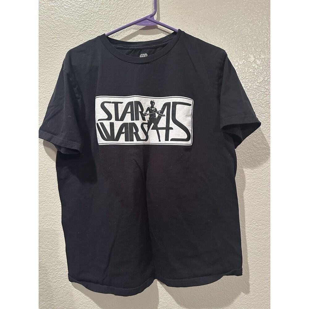 Disney Parks Star Wars Luke Skywalker Action Figure 45th Anniversary Shirt Sz M